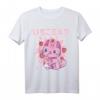 Chibi Kitten Kawaii Cat Japanisch Erdbeermilch T-Shirt – Süßes Anime-Design für Manga- und Japan-Fans im Pastellstil