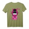 Kawaii Kokeshi Geisha T-Shirt mit Japanischen Kirschblüten – Traditionelles Kimono Design, Perfekt für Anime- und Japan-Fans