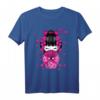Kawaii Kokeshi Geisha T-Shirt mit Japanischen Kirschblüten – Traditionelles Kimono Design, Perfekt für Anime- und Japan-Fans