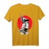 Samurai Schwertkämpfer T-Shirt mit Bushido Code - Japanisches Kalligrafie Design für Kampfkunst- und Japan-Fans