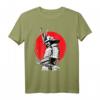 Samurai Schwertkämpfer T-Shirt mit Bushido Code - Japanisches Kalligrafie Design für Kampfkunst- und Japan-Fans