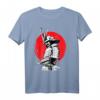 Samurai Schwertkämpfer T-Shirt mit Bushido Code - Japanisches Kalligrafie Design für Kampfkunst- und Japan-Fans