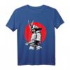 Samurai Schwertkämpfer T-Shirt mit Bushido Code - Japanisches Kalligrafie Design für Kampfkunst- und Japan-Fans