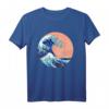 Great Wave Off Kanagawa Japanisches Kunst T-Shirt - Ikonische Wellenmalerei in lebendigen Farben für Kunstliebhaber