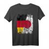 Japan Deutschland Flagge T-Shirt für Damen, Herren & Kinder - Klassisch geschnitten, doppelt genähter Saum