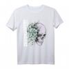 Pastellblume Ästhetisches Kunst T-Shirt mit japanischem Totenkopf - Vaporwave Design, Geschenkidee für Kunst- und Designliebhaber