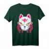 Kitsune Maske Glitch Anime Japan Aesthetik Vaporwave T-Shirt – Perfektes Otaku- und Streetwear-Geschenk für Anime-Fans, E-Girls & E-Boys