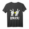 Baka Spruch Hasen Ohrfeige Geschenk für Japan Freunde T-Shirt – Lustiges Anime und Manga Motiv für Fans