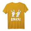 Baka Spruch Hasen Ohrfeige Geschenk für Japan Freunde T-Shirt – Lustiges Anime und Manga Motiv für Fans