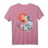 Spirit Animal Kawaii Katze Japanische Kanagawa Katze Neko T-Shirt – Otaku Anime Design, Japanische Mythologie & Futuristischer Stil