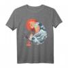 Spirit Animal Kawaii Katze Japanische Kanagawa Katze Neko T-Shirt – Otaku Anime Design, Japanische Mythologie & Futuristischer Stil
