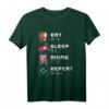 Eat Sleep Anime Repeat - Kawaii Japan T-Shirt für Anime & Manga Fans, Japanische Schriftzeichen Geschenk