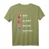 Eat Sleep Anime Repeat - Kawaii Japan T-Shirt für Anime & Manga Fans, Japanische Schriftzeichen Geschenk