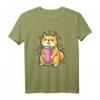 Japanisches Shiba Inu Boba Tee T-Shirt – Niedliches Hundeliebhaber Shirt für Tier- und Bubble Tea Fans