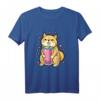 Japanisches Shiba Inu Boba Tee T-Shirt – Niedliches Hundeliebhaber Shirt für Tier- und Bubble Tea Fans