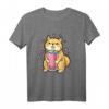 Japanisches Shiba Inu Boba Tee T-Shirt – Niedliches Hundeliebhaber Shirt für Tier- und Bubble Tea Fans