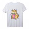 Japanisches Shiba Inu Boba Tee T-Shirt – Niedliches Hundeliebhaber Shirt für Tier- und Bubble Tea Fans