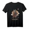 Samurai Katze Ninja T-Shirt – Japanischer Krieger für Männer, Frauen & Kinder, perfektes Geschenk für Tier- und Katzenliebhaber