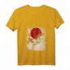 Damen Kranich Art Japanisches Kunst Vintage Retro T-Shirt mit V-Ausschnitt – Perfekt für Anime-, Kawaii- und Kranich-Fans