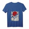 Damen Kranich Art Japanisches Kunst Vintage Retro T-Shirt mit V-Ausschnitt – Perfekt für Anime-, Kawaii- und Kranich-Fans