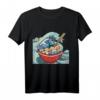 Ramen Instant Vintage Damen Chibi Manga Nudelsuppe Kanji T-Shirt – Kawaii Japanischer Style für Anime- und Nudelsuppen-Fans