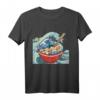 Ramen Instant Vintage Damen Chibi Manga Nudelsuppe Kanji T-Shirt – Kawaii Japanischer Style für Anime- und Nudelsuppen-Fans