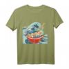 Ramen Instant Vintage Damen Chibi Manga Nudelsuppe Kanji T-Shirt – Kawaii Japanischer Style für Anime- und Nudelsuppen-Fans