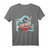 Ramen Instant Vintage Damen Chibi Manga Nudelsuppe Kanji T-Shirt – Kawaii Japanischer Style für Anime- und Nudelsuppen-Fans