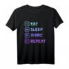 Eat Sleep Anime Repeat Otaku Weeb Geschenk Japan T-Shirt – Lustiges Anime & Manga T-Shirt für Fans, Cosplayer & Japanliebhaber zum Geburtstag & Weihnachten