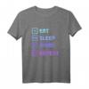 Eat Sleep Anime Repeat Otaku Weeb Geschenk Japan T-Shirt – Lustiges Anime & Manga T-Shirt für Fans, Cosplayer & Japanliebhaber zum Geburtstag & Weihnachten