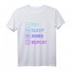 Eat Sleep Anime Repeat Otaku Weeb Geschenk Japan T-Shirt – Lustiges Anime & Manga T-Shirt für Fans, Cosplayer & Japanliebhaber zum Geburtstag & Weihnachten