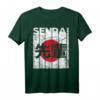 Senpai Japanische Flagge Kampfsport Torii Tor Vintage Grafik T-Shirt – Perfekt für Anime-, Manga- und Kulturliebhaber