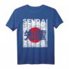 Senpai Japanische Flagge Kampfsport Torii Tor Vintage Grafik T-Shirt – Perfekt für Anime-, Manga- und Kulturliebhaber