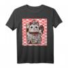 Maneki-Neko Glückskatzen Glücksbringer T-Shirt – Kawaii Anime Katzen Design, Perfekt als Geschenk für Katzenliebhaber und Glücksbringer-Fans