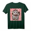 Maneki-Neko Glückskatzen Glücksbringer T-Shirt – Kawaii Anime Katzen Design, Perfekt als Geschenk für Katzenliebhaber und Glücksbringer-Fans