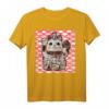 Maneki-Neko Glückskatzen Glücksbringer T-Shirt – Kawaii Anime Katzen Design, Perfekt als Geschenk für Katzenliebhaber und Glücksbringer-Fans