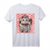 Maneki-Neko Glückskatzen Glücksbringer T-Shirt – Kawaii Anime Katzen Design, Perfekt als Geschenk für Katzenliebhaber und Glücksbringer-Fans