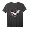Kranich mit Kirschblüten T-Shirt – Japanische Kunst & Vogelmotive für Japan-Fans und Tierliebhaber