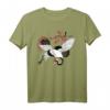 Kranich mit Kirschblüten T-Shirt – Japanische Kunst & Vogelmotive für Japan-Fans und Tierliebhaber