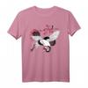 Kranich mit Kirschblüten T-Shirt – Japanische Kunst & Vogelmotive für Japan-Fans und Tierliebhaber