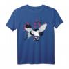 Kranich mit Kirschblüten T-Shirt – Japanische Kunst & Vogelmotive für Japan-Fans und Tierliebhaber