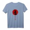 HapKitten Samurai T-Shirt mit Katana, Japanischer Sonne & handgezeichnetem Design – Perfektes Geschenk für Japan- und Anime-Fans