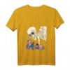 Damen Kuniyoshi Samurai Skeleton Spectre Ukiyo-e T-Shirt mit V-Ausschnitt – Japanischer Retro Streetwear im Otaku- und Harajuku-Stil