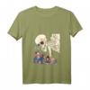 Damen Kuniyoshi Samurai Skeleton Spectre Ukiyo-e T-Shirt mit V-Ausschnitt – Japanischer Retro Streetwear im Otaku- und Harajuku-Stil