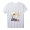 Damen Kuniyoshi Samurai Skeleton Spectre Ukiyo-e T-Shirt mit V-Ausschnitt – Japanischer Retro Streetwear im Otaku- und Harajuku-Stil