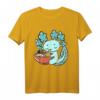 Süßes Kawaii Anime Axolotl T-Shirt mit Ramen Nudeln – Perfektes Geschenk für Ramen- und Anime-Fans zu Weihnachten & Geburtstag