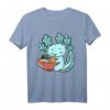 Süßes Kawaii Anime Axolotl T-Shirt mit Ramen Nudeln – Perfektes Geschenk für Ramen- und Anime-Fans zu Weihnachten & Geburtstag