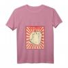 Damen Vintage Retro Japanische Katze Kawaii Tier Kanji T-Shirt mit V-Ausschnitt – Perfektes Geschenk für Katzen- und Japan-Liebhaber zu Geburtstag, Weihnachten & mehr