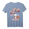 Sakura Kawaii Fuchs Kirschblüten Waldtiere Japan T-Shirt – Niedliches Anime-Design für Kinder, Mädchen & Tierliebhaber