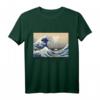 Great Wave off Kanagawa Japanisches Text Ästhetisches T-Shirt – Streetwear für Skater, Künstler & Wellenliebhaber